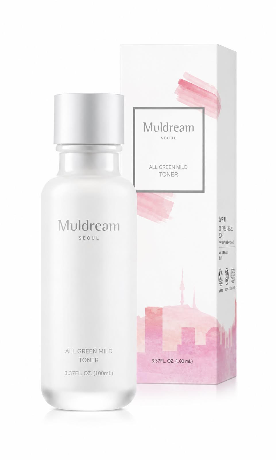 Muldream All Green Mild Toner - Rice Bran, Niacinamide