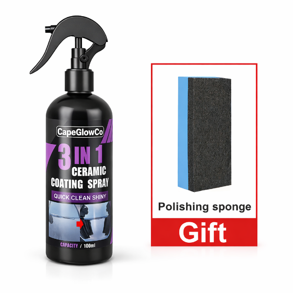 CapeGlowCo 3-in-1 Ceramic Coating Spray 100ml