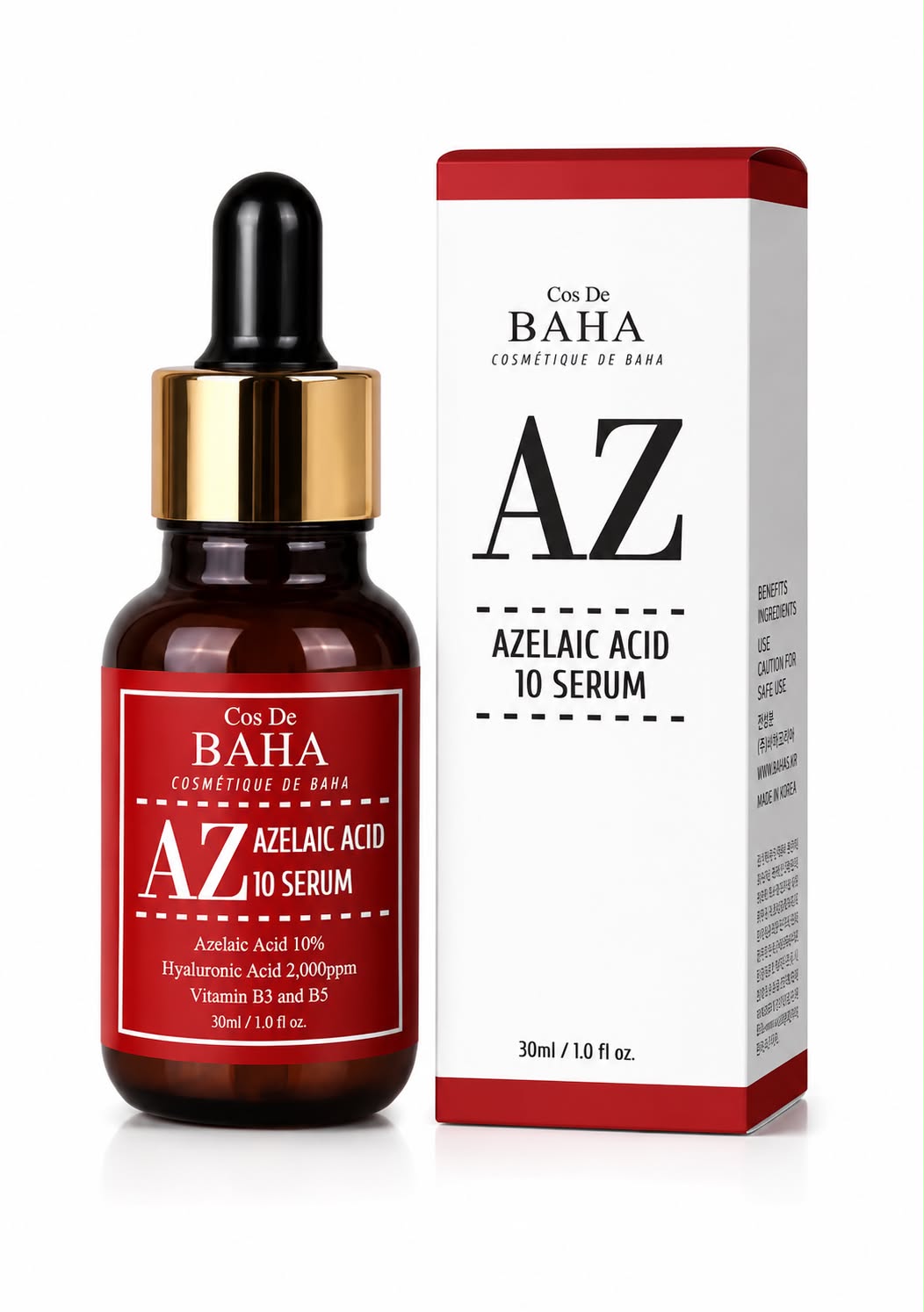 Cos De BAHA Azelaic Acid 10 Serum - Acne, Pigmentation