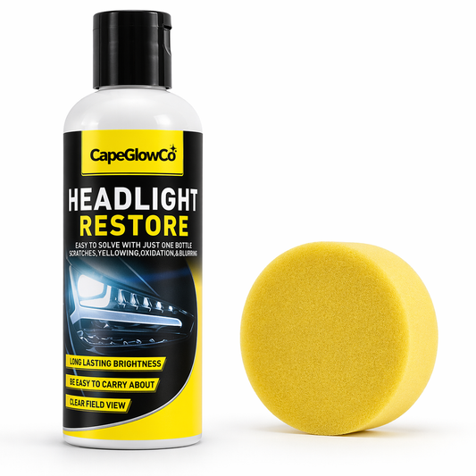 CapeGlowCo Professional Headlight Restorer Kit